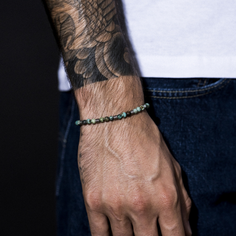 Bracelet ajustable 'Joanes' turquoise verte
