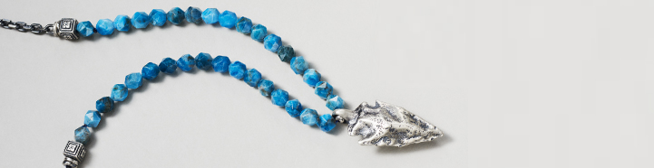 collier homme apatite